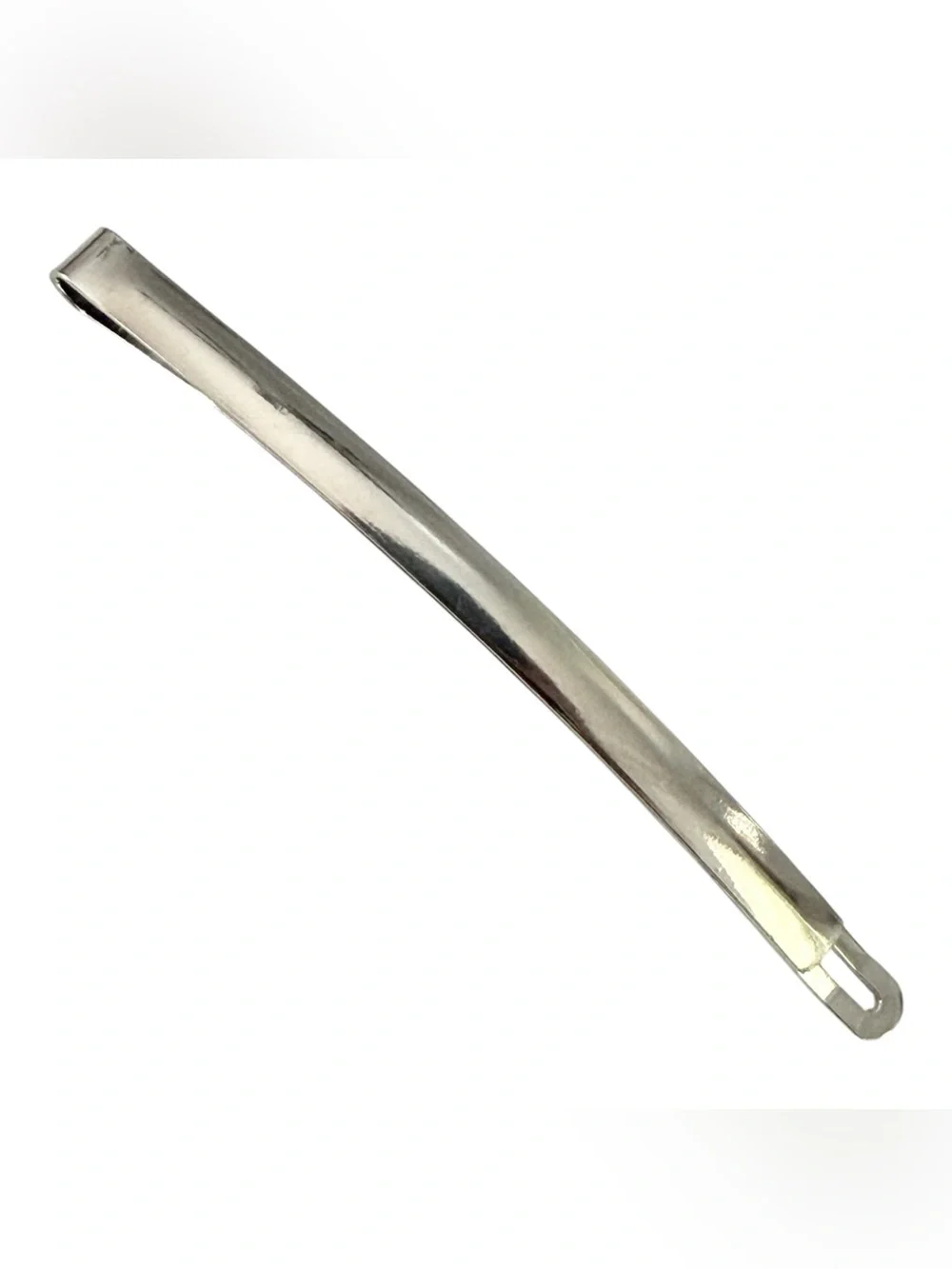 Vintage Extra Long French Hair Clip Bobby Pin in Silver, Unworn, 3.5” Long